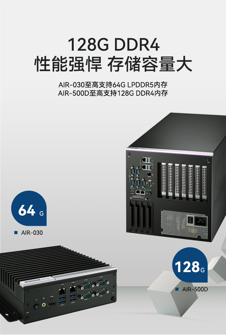 研華AI邊緣服務器,4個千兆網(wǎng)口工控機,支持485串口,AIR-500D.jpg