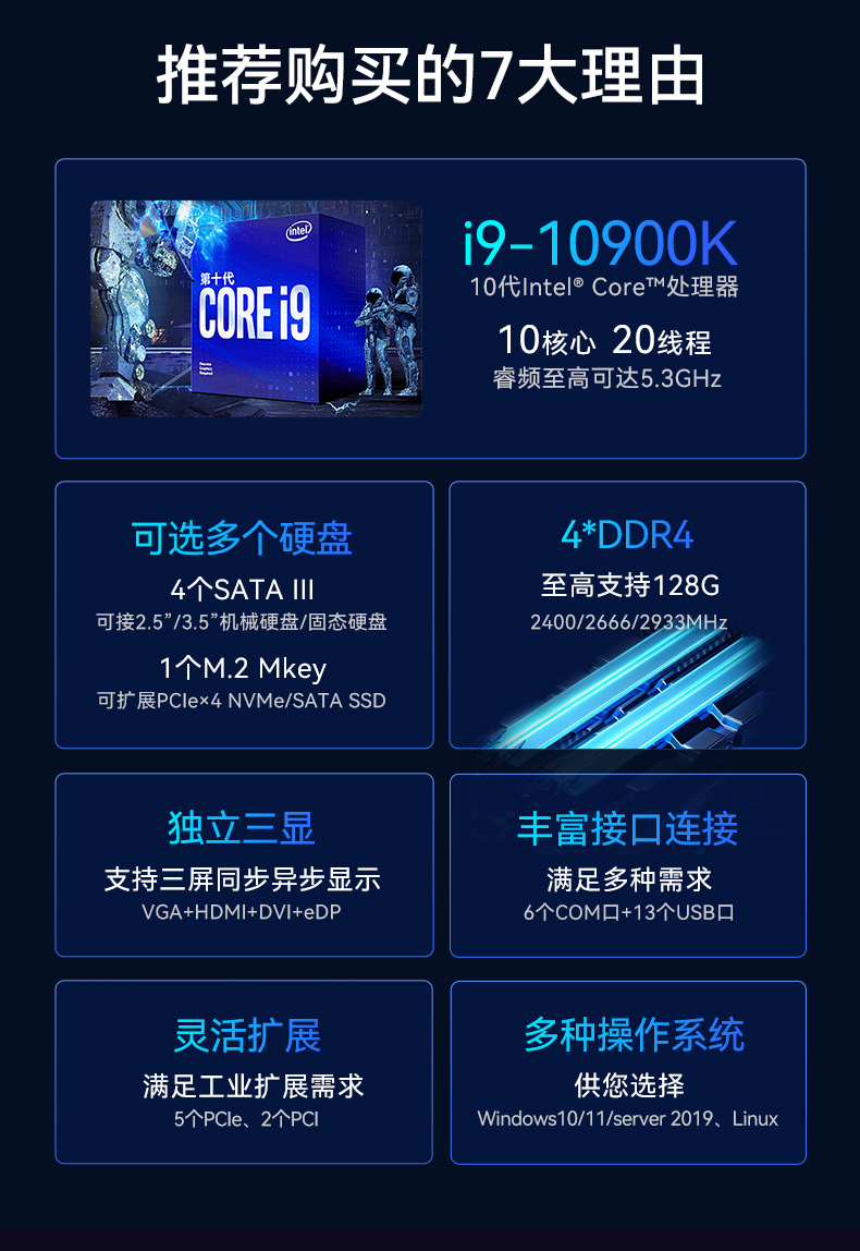 東田4U上架式工控機(jī),x86工業(yè)主機(jī),支持多種操作系統(tǒng),DT-610L-BQ470MA.jpg