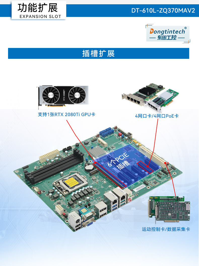 酷睿9代4U工控機(jī),機(jī)器視覺主機(jī),冗余電源,DT-610L-ZQ370MAV2.jpg