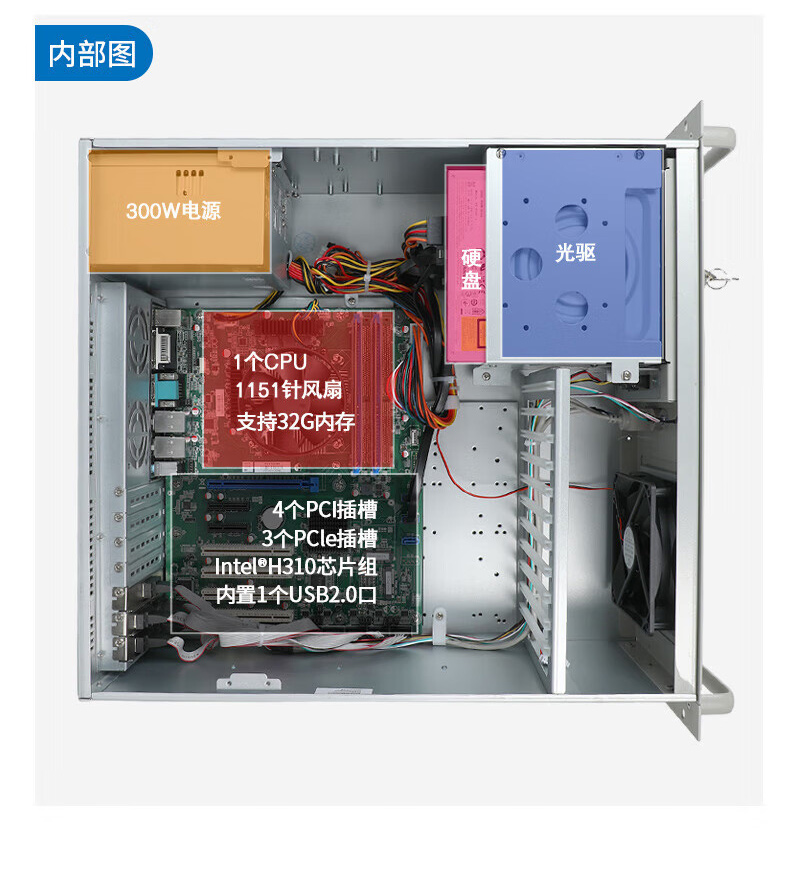酷睿9代上架式工控機,智慧工地管理系統工控主機,DT-610L-BH31CMA.jpg