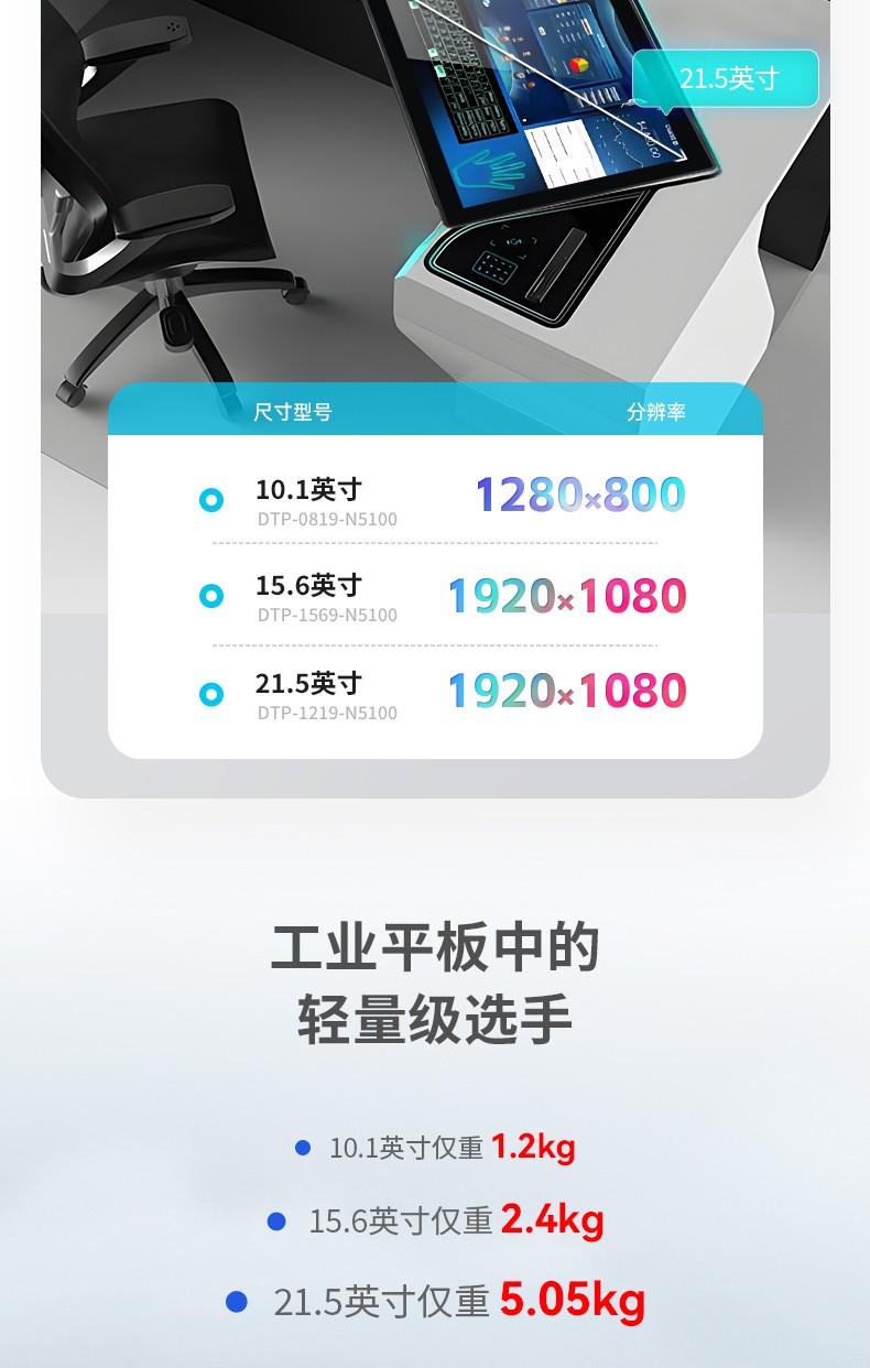 10.1/15.6/21.5寸電腦一體機(jī),搭載賽揚(yáng)N5100 CPU,工業(yè)一體機(jī)廠家,DTP-1569-N5100.jpg